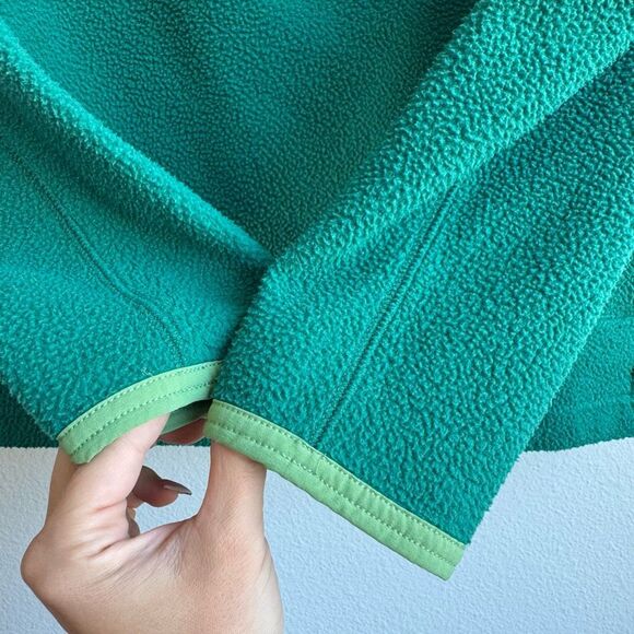 Cotopaxi Adult Small Abrazo Green Blue 1/2 Zip Mock Neck Pullover Fleece Jacket - Picture 3 of 7